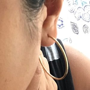 Michael Kors Jewelry - Mk earrings gold barely worn Michael Kors Jewelry - Mk earrings gold barely worn